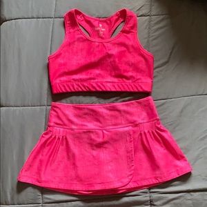 Super cute hot pink 90 degree workout set